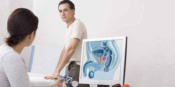 رجل في موعد مع الطبيب